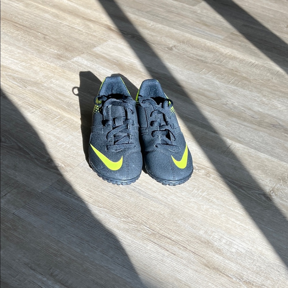 Nike Bombax Soccer Cleats Black and Neon Yellow